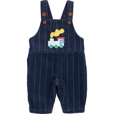 BOBO CHOSES BOBO CHOSES CHOO CHOO ORGANIC COTTON DENIM OVERALLS