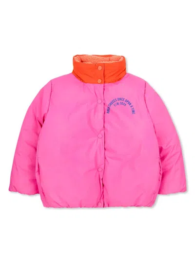Bobo Choses Kids' Circle High-neck Jacket In Pink & Purple
