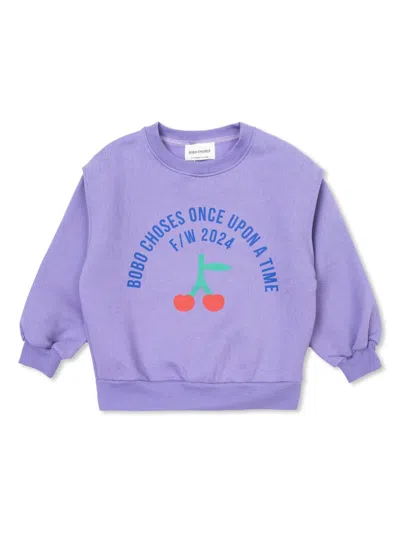 Bobo Choses Kids' Circle Sweatshirt In Purple