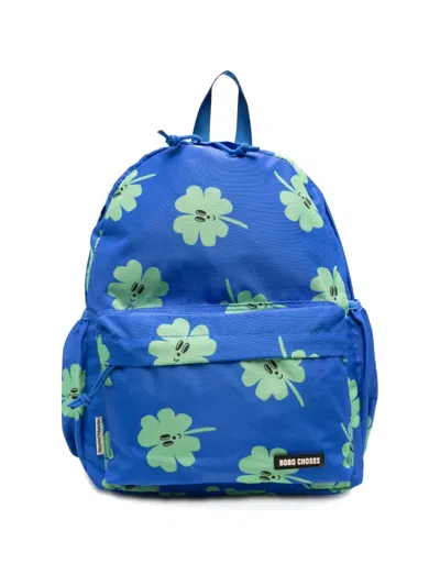 Bobo Choses Kids' Clover All Over Backpack In Blue