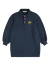 Bobo Choses Clover-embroidered Dress In Blue