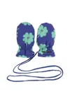 Bobo Choses Clover-print Mittens In Purple