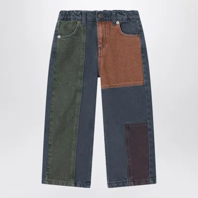 Bobo Choses Kids' Color-block Design Jeans In Multi