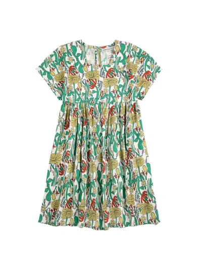 Bobo Choses "color Herbalist" Dress In Green