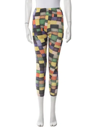 Pre-owned Bobo Choses Colorblock Pattern Skinny Leg Pants In Purple