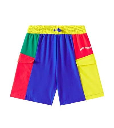 BOBO CHOSES COLORBLOCK SWIM TRUNKS