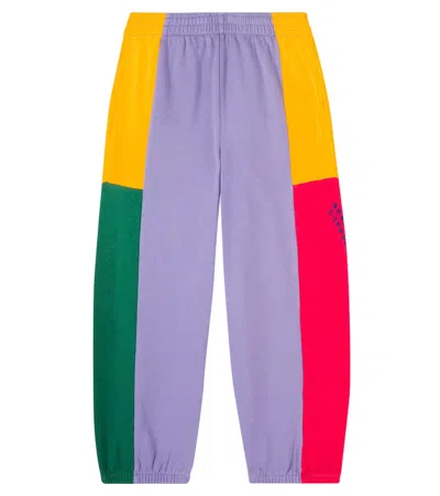 Bobo Choses Kids' Colorblocked Cotton Sweatpants In Multi
