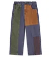 Bobo Choses Colorblocked Straight Jeans In Blue