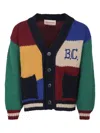 Bobo Choses Multicolor Cardigan For Kids With Logo In Black