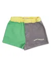 Bobo Choses Colour-block Casual Shorts In 绿色
