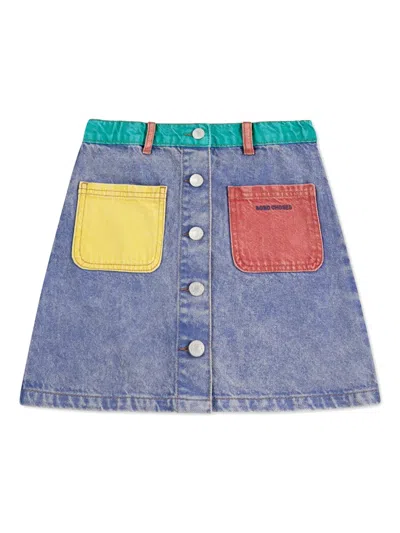 Bobo Choses Button-front Skirt In Blue