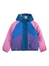 Bobo Choses Colour-block Hooded Jacket In Blue
