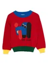 Bobo Choses Colour-block Jumper In Red