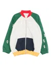 Bobo Choses Colour-block Zip-up Bomber Jacket In Green