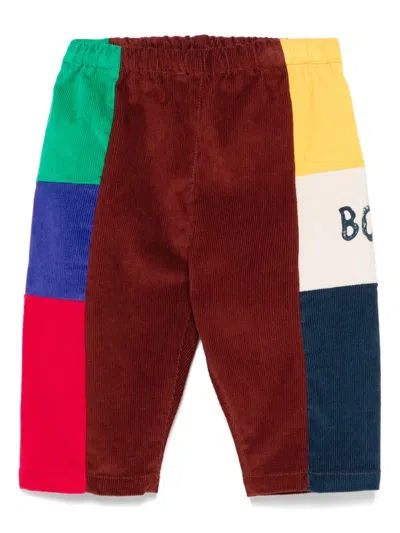 Bobo Choses Babies' Colourblock Corduroy Trousers In Brown
