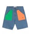 Bobo Choses Denim Bermuda Shorts In Blue