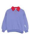 Bobo Choses Contrasting-collar Sweatshirt In Purple