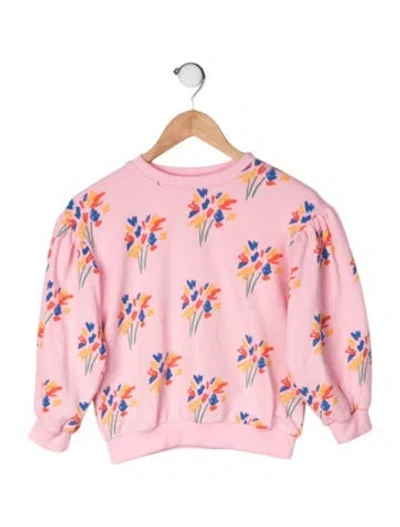 Pre-owned Bobo Choses Kids' Cotton All Over Print Sweatshirt In Pink