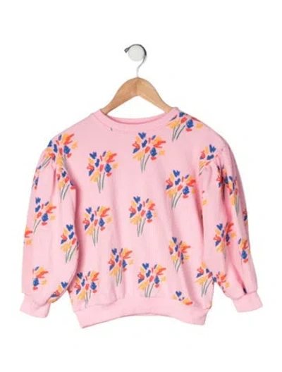 Pre-owned Bobo Choses Kids' Cotton All Over Print Sweatshirt In Pink