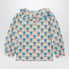 Bobo Choses Cotton Blouse With Geometric Patterns In Multi