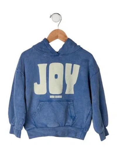 Pre-owned Bobo Choses Kids' Cotton Hooded Sweatshirt In Blue