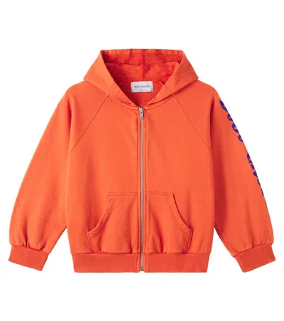 Bobo Choses Kids' Cotton Jersey Hoodie In Orange