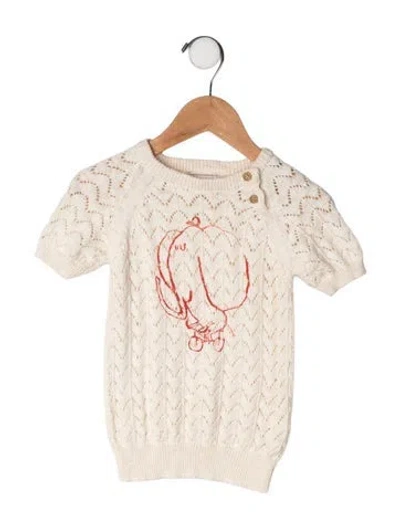 Pre-owned Bobo Choses Babies' Cotton Top In Neutrals