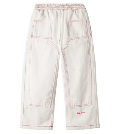 Bobo Choses Kids' Cotton Twill Pants In Neutral