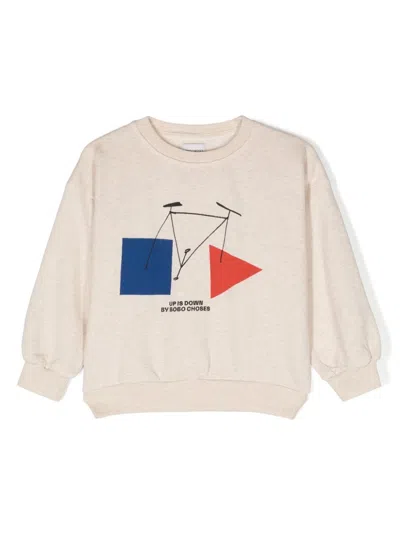 Bobo Choses Kids' Crazy Bicy Sweatshirt In Neutral
