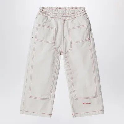 Bobo Choses Kids'  Cream-colored Trousers In Neutral