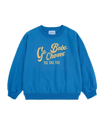 Bobo Choses Crew Neck Sweatshirt In Blue
