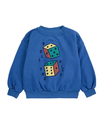 Bobo Choses Crew Neck Sweatshirt In Blue