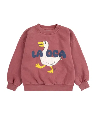 Bobo Choses Crew Neck Sweatshirt In Brown