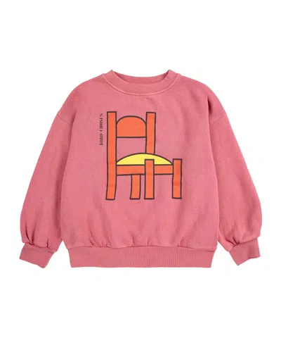 Bobo Choses Crew Neck Sweatshirt In Pink