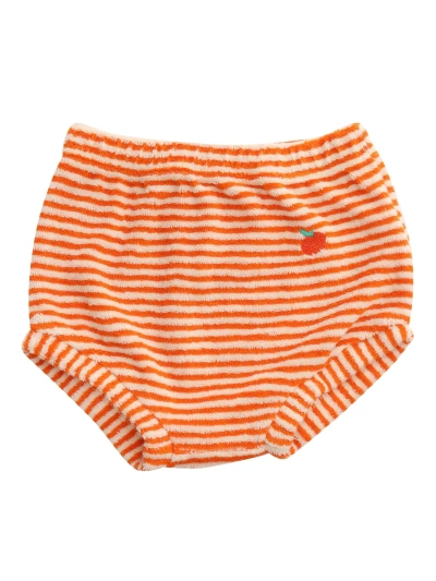 Bobo Choses Kids' Culotte Arancioni A Righe In Orange