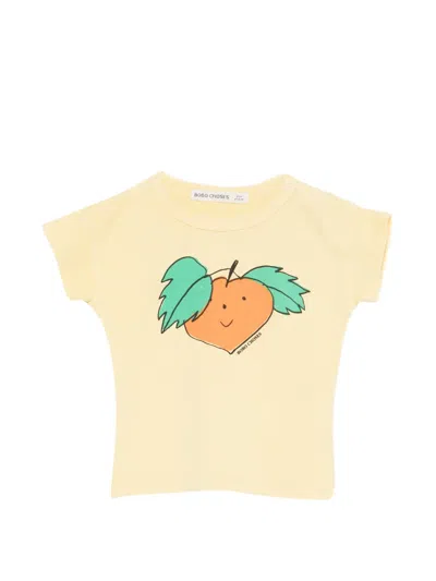 Bobo Choses Babies' Curious Turnip Graphic-print T-shirt In Yellow