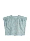 Bobo Choses Daisy Buttoned Top In Blue
