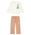 Bobo Choses Dancing Flower Cotton Pajamas In Neutral