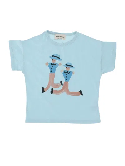 Bobo Choses Kids' Dancing Giants T-shirt In Blue