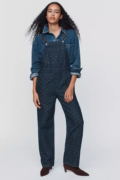 Bobo Choses Denim Dungaree Overalls In Blue
