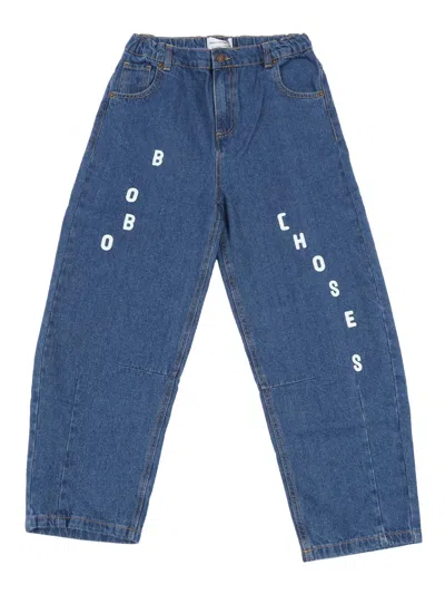 Bobo Choses Kids'  Denim Pants In Blue