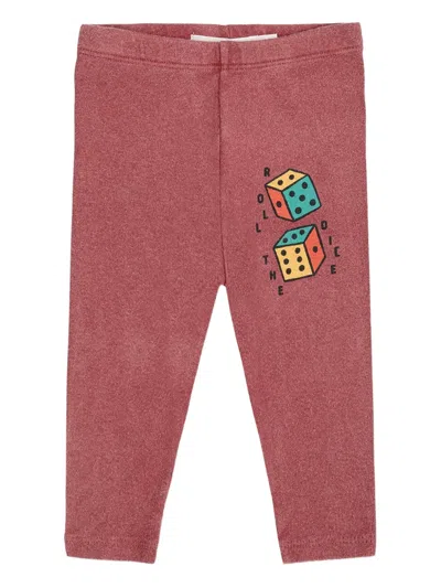 Bobo Choses Babies' Dice-print Trousers In Brown