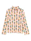 Bobo Choses Dice-print Turtleneck T-shirt In Pink