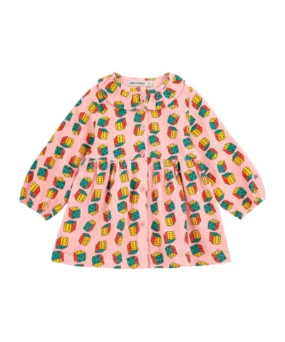 Bobo Choses Dices All-over Print Dress In Pink