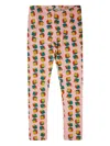 Bobo Choses Pink Leggings With Dice Print In Multi