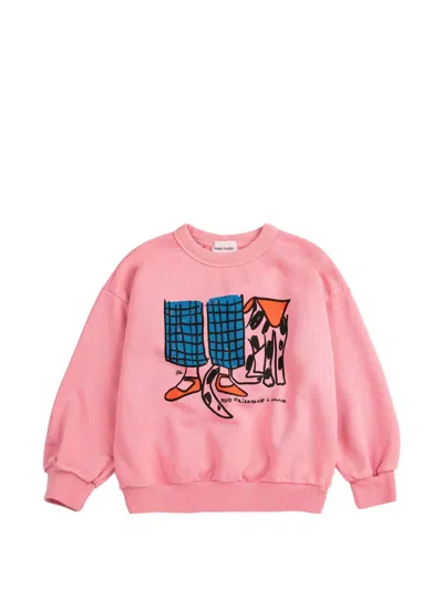 Bobo Choses Babies' Dog Friendship Print Sweatshirt In Pink