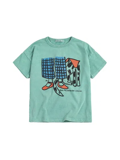 Bobo Choses "dog Friendship" T-shirt In Green