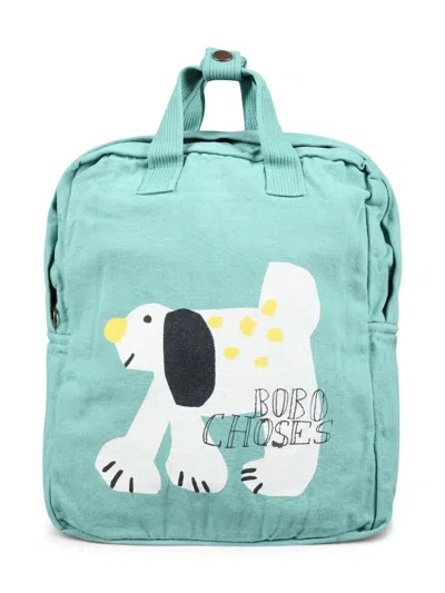 Bobo Choses Kids' Dog-print Backpack In Green
