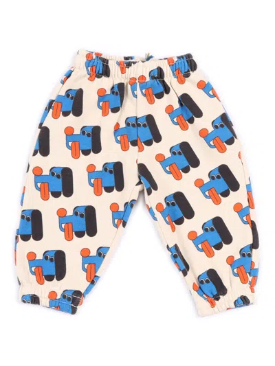 Bobo Choses Babies' Doggy Mate All Over Jogging Pants In White