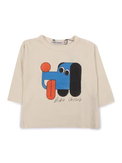 Bobo Choses Doggy Mate T-shirt In White